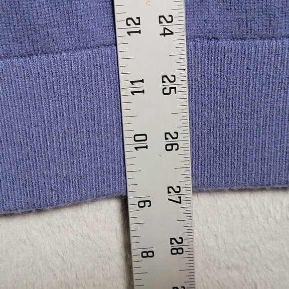 Greyson Golf Sweater Mens Size Large Blue Purple 1/4 Zip Pullover Wool Cashmere - Picture 6 of 12